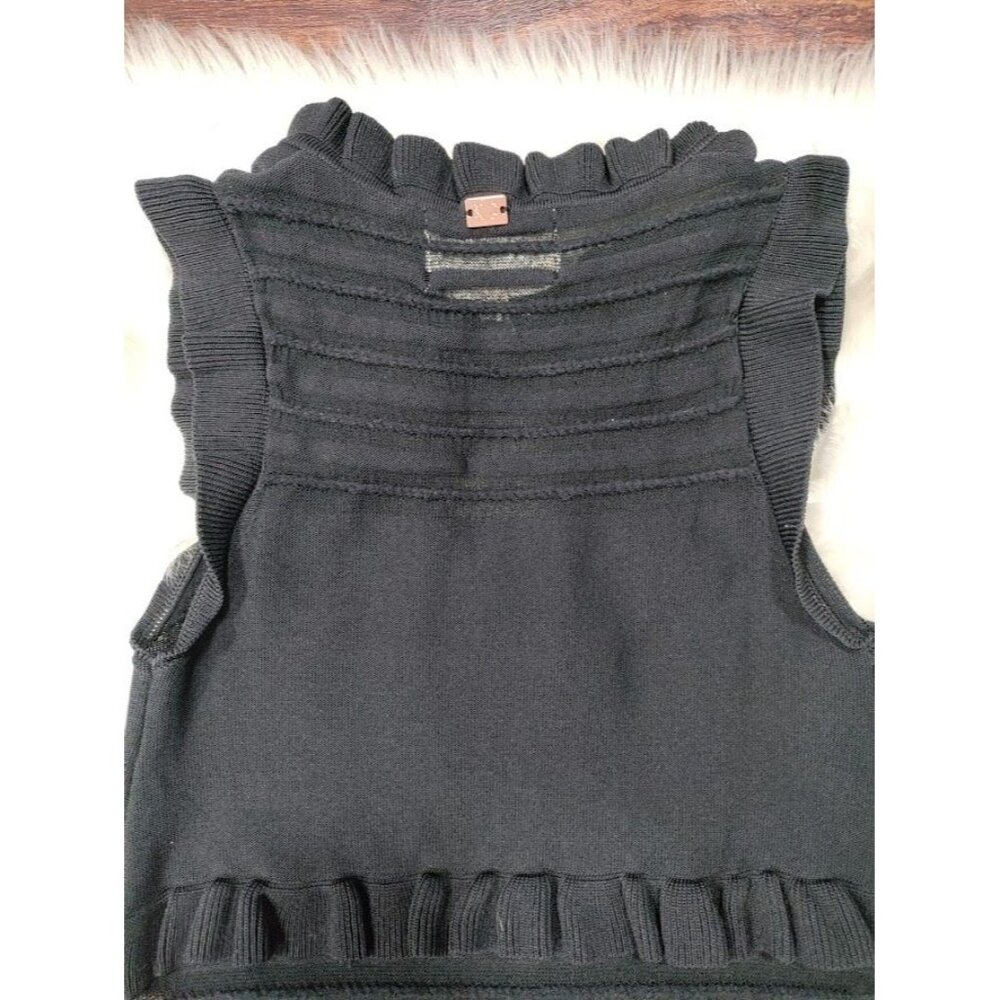 NWT For Love and Lemons Knitz Black knit dress With Sheer Accents S - Picture 12 of 15